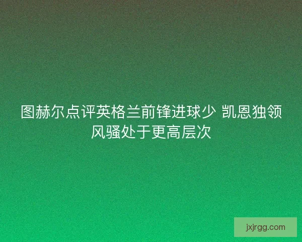 图赫尔点评英格兰前锋进球少 凯恩独领风骚处于更高层次